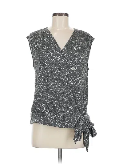 Pre-owned Ann Taylor Loft Outlet Sleeveless Blouse In Gray