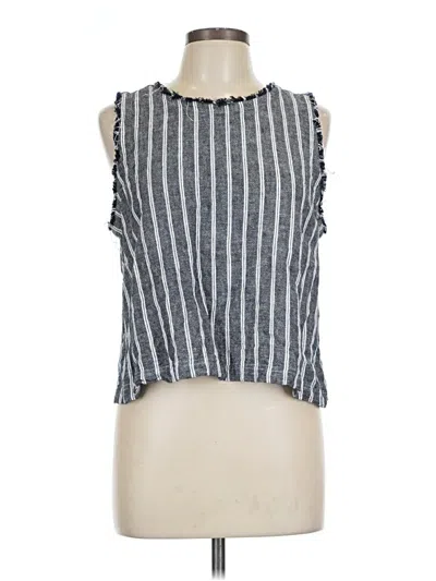 Pre-owned Ann Taylor Loft Outlet Sleeveless Blouse In Gray