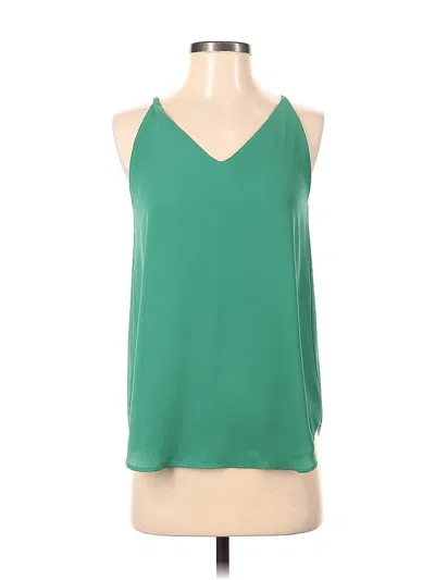 Pre-owned Ann Taylor Loft Outlet Sleeveless Blouse In Green