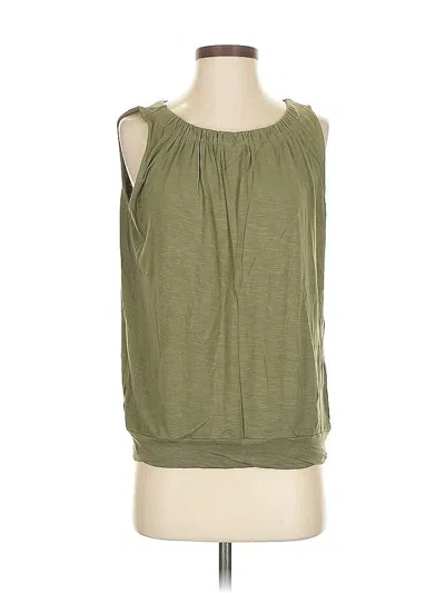 Pre-owned Ann Taylor Loft Outlet Sleeveless Blouse In Green