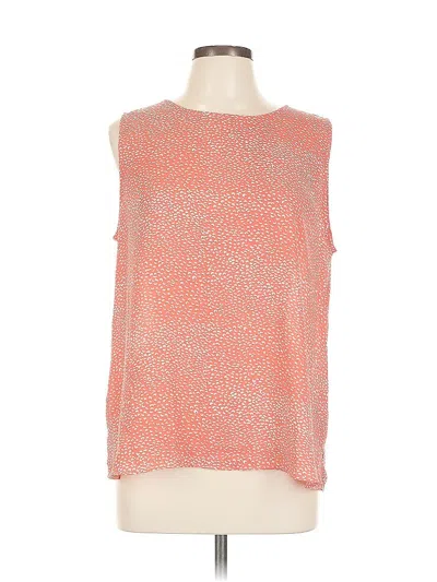 Pre-owned Ann Taylor Loft Outlet Sleeveless Blouse In Orange