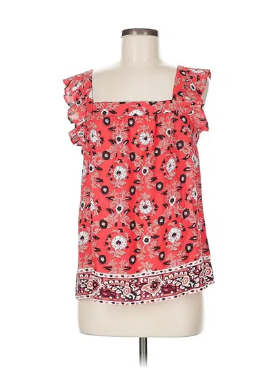 Pre-owned Ann Taylor Loft Outlet Sleeveless Blouse In Pink