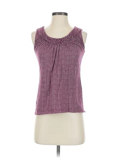 Pre-owned Ann Taylor Loft Outlet Sleeveless Blouse In Purple
