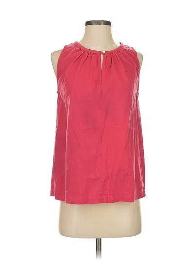 Pre-owned Ann Taylor Loft Outlet Sleeveless Blouse In Red