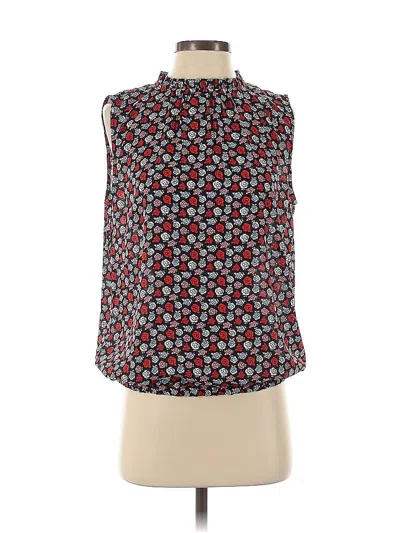 Pre-owned Ann Taylor Loft Outlet Sleeveless Blouse In Red