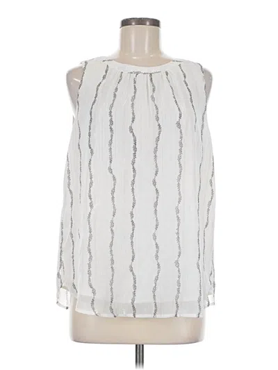 Pre-owned Ann Taylor Loft Outlet Sleeveless Blouse In Silver