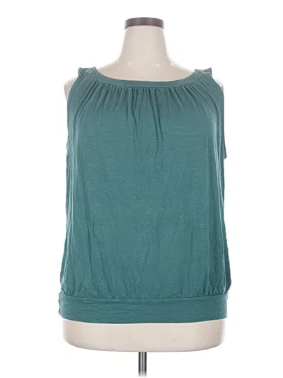 Pre-owned Ann Taylor Loft Outlet Sleeveless Blouse In Teal