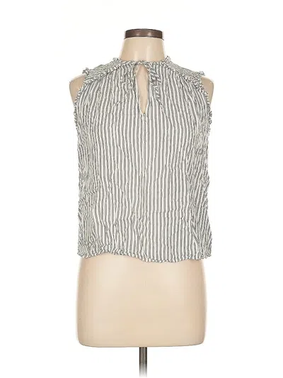 Pre-owned Ann Taylor Loft Outlet Sleeveless Blouse In White