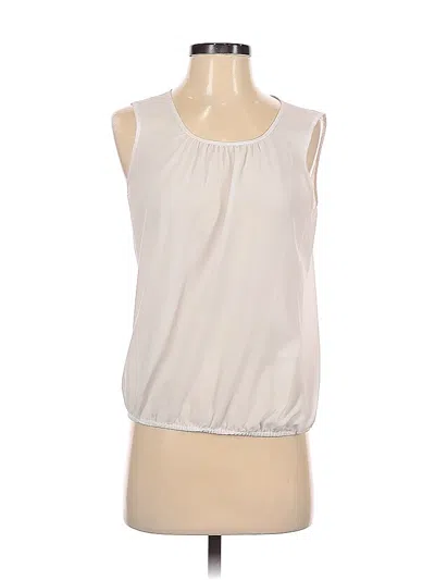 Pre-owned Ann Taylor Loft Outlet Sleeveless Blouse In White