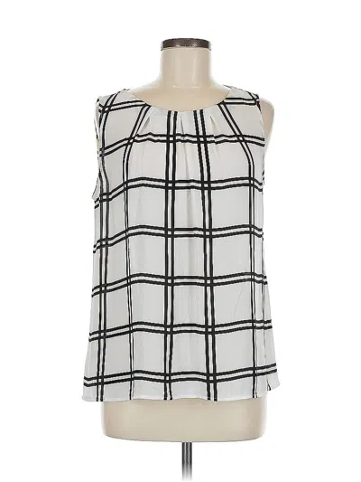 Pre-owned Ann Taylor Loft Outlet Sleeveless Blouse In White