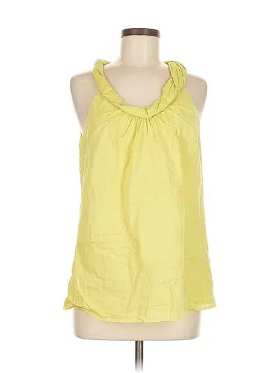 Pre-owned Ann Taylor Loft Outlet Sleeveless Blouse In Yellow