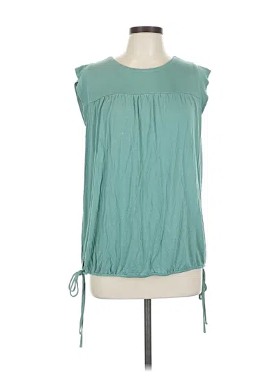 Pre-owned Ann Taylor Loft Outlet Sleeveless T-shirt In Blue