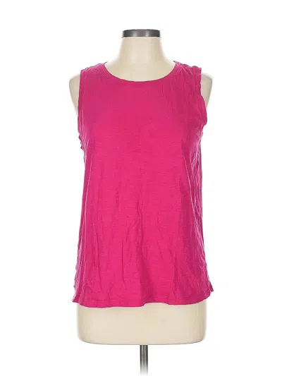 Pre-owned Ann Taylor Loft Outlet Sleeveless T-shirt In Pink