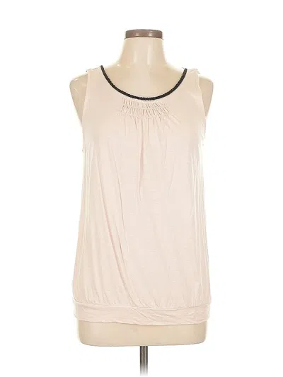 Pre-owned Ann Taylor Loft Outlet Sleeveless T-shirt In White