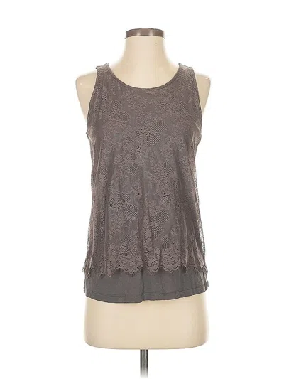 Pre-owned Ann Taylor Loft Outlet Sleeveless Top Gray Halter Neckline Tops