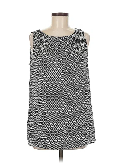 Pre-owned Ann Taylor Loft Outlet Sleeveless Top Gray Square Neckline Tops