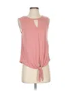 Ann Taylor Loft Outlet Sleeveless Top Pink Keyhole Neckline Tops In Pink