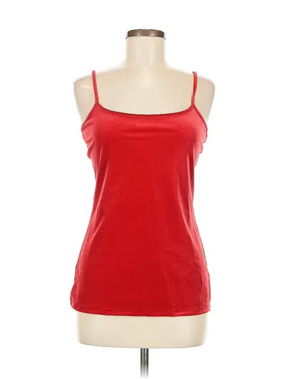 Pre-owned Ann Taylor Loft Outlet Sleeveless Top Red Scoop Neck Tops