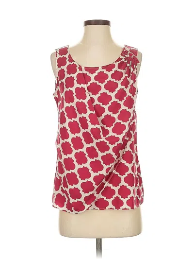 Pre-owned Ann Taylor Loft Outlet Sleeveless Top Red Sweetheart Neckline Tops