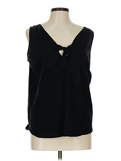 Pre-owned Ann Taylor Loft Outlet Sleeveless T-shirt In Black