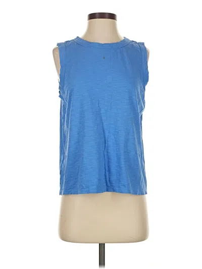 Pre-owned Ann Taylor Loft Outlet Sleeveless T-shirt In Blue