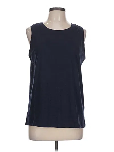 Pre-owned Ann Taylor Loft Outlet Sleeveless T-shirt In Blue