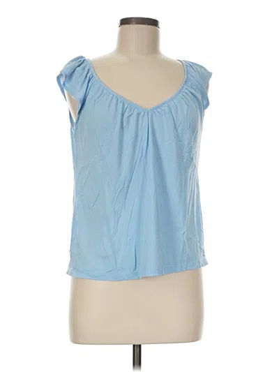 Pre-owned Ann Taylor Loft Outlet Sleeveless T-shirt In Blue