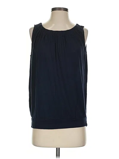 Pre-owned Ann Taylor Loft Outlet Sleeveless T-shirt In Blue