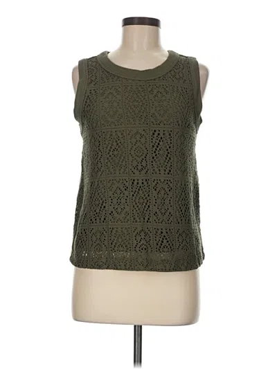 Pre-owned Ann Taylor Loft Outlet Sleeveless T-shirt In Green