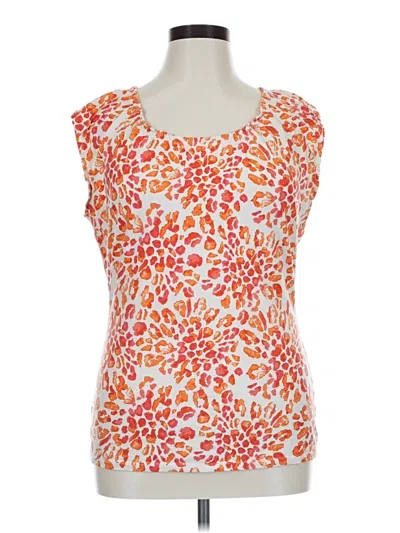 Pre-owned Ann Taylor Loft Outlet Sleeveless T-shirt In Orange