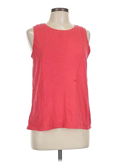 Pre-owned Ann Taylor Loft Outlet Sleeveless T-shirt In Red