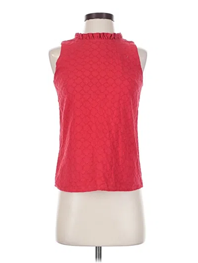 Pre-owned Ann Taylor Loft Outlet Sleeveless T-shirt In Red