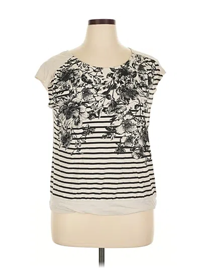 Pre-owned Ann Taylor Loft Outlet Sleeveless T-shirt In White