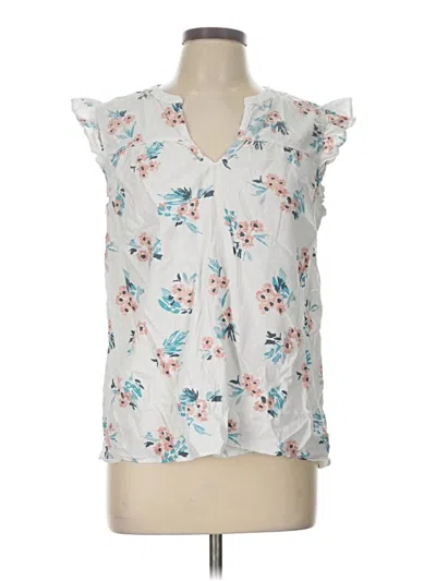 Pre-owned Ann Taylor Loft Outlet Sleeveless T-shirt In White