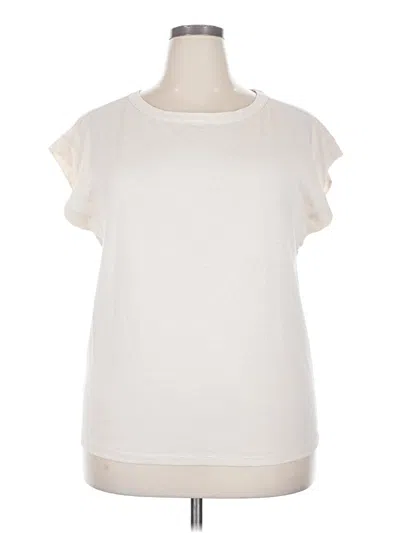 Pre-owned Ann Taylor Loft Outlet Sleeveless T-shirt In White