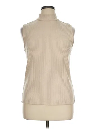 Pre-owned Ann Taylor Loft Outlet Sweater Vest In Tan