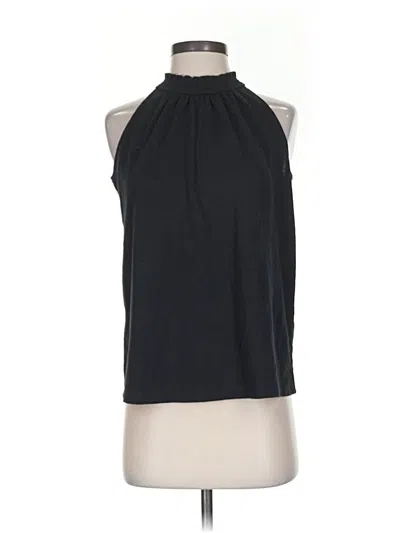 Pre-owned Ann Taylor Loft Outlet Tank Top Black Halter Neckline Tops