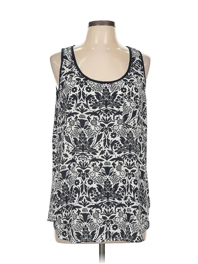 Pre-owned Ann Taylor Loft Outlet Tank Top Blue Halter Neckline Tops