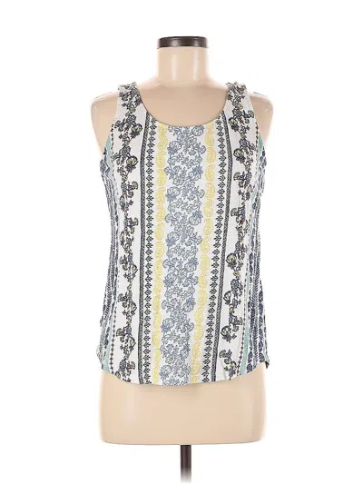 Pre-owned Ann Taylor Loft Outlet Tank Top Blue Halter Neckline Tops