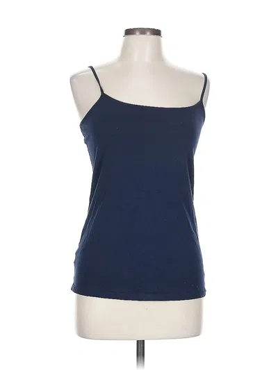 Pre-owned Ann Taylor Loft Outlet Tank Top Blue Strapless Neckline Tops