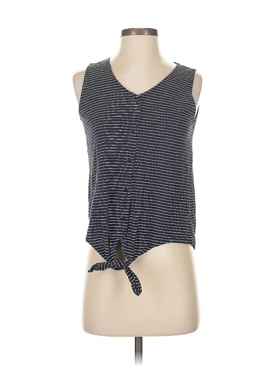 Pre-owned Ann Taylor Loft Outlet Tank Top Gray Plunge Neckline Tops