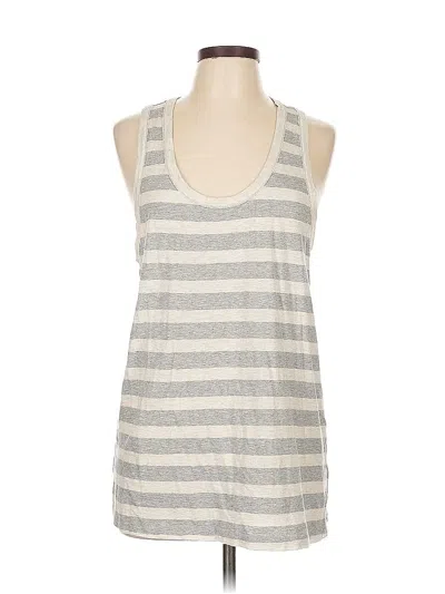 Pre-owned Ann Taylor Loft Outlet Tank Top Ivory Halter Neckline Tops In White