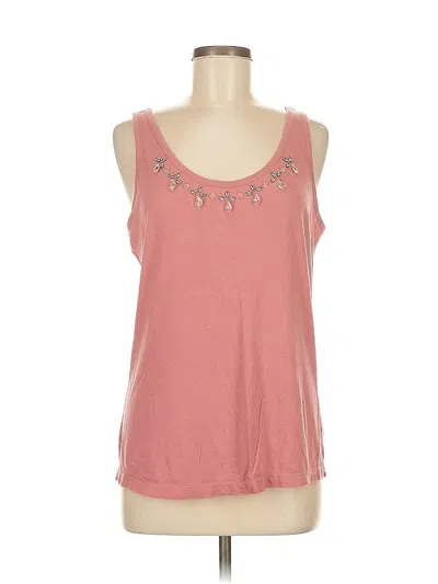 Pre-owned Ann Taylor Loft Outlet Tank Top Pink Halter Neckline Tops