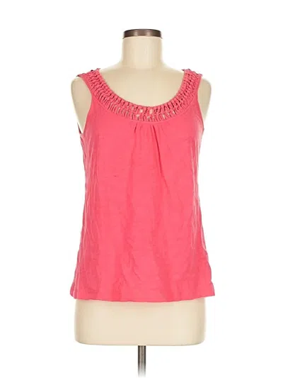 Pre-owned Ann Taylor Loft Outlet Tank Top Pink Halter Neckline Tops