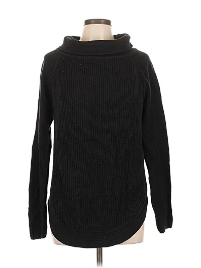 Pre-owned Ann Taylor Loft Outlet Turtleneck Sweater In Black