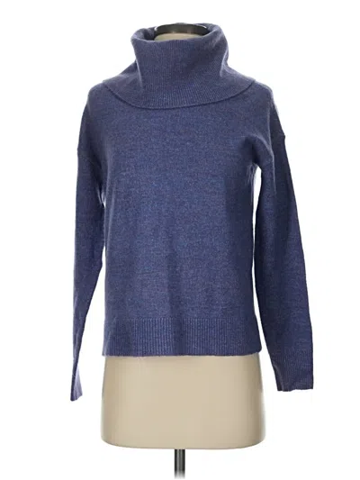 Pre-owned Ann Taylor Loft Outlet Turtleneck Sweater In Blue