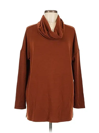 Pre-owned Ann Taylor Loft Outlet Turtleneck Sweater In Brown