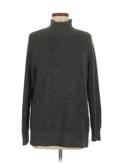 Pre-owned Ann Taylor Loft Outlet Turtleneck Sweater In Gray