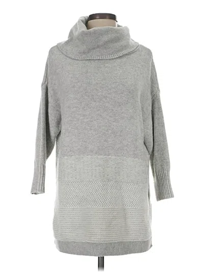Pre-owned Ann Taylor Loft Outlet Turtleneck Sweater In Gray