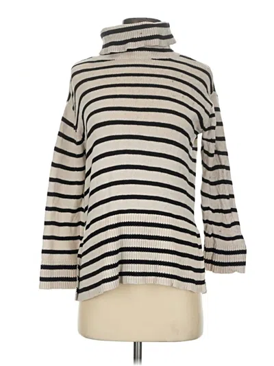Pre-owned Ann Taylor Loft Outlet Turtleneck Sweater In Ivory